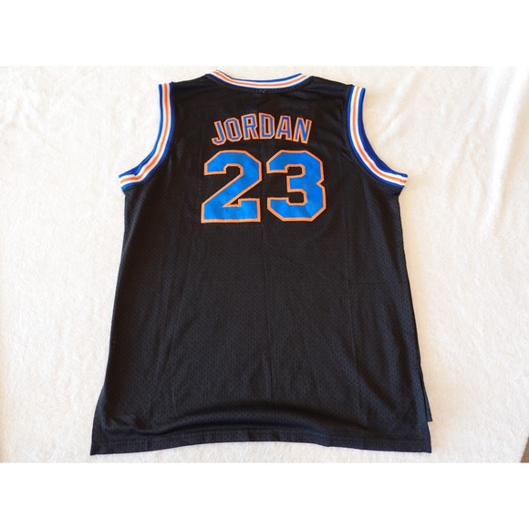 Space Jam Other - Vintage Michael Jordan Space Jam Tune Squad Black Jersey Stitched Kids XL 23